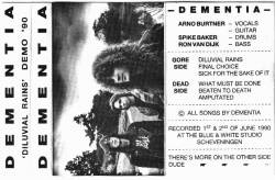 Dementia (NL) : Diluvial Rains